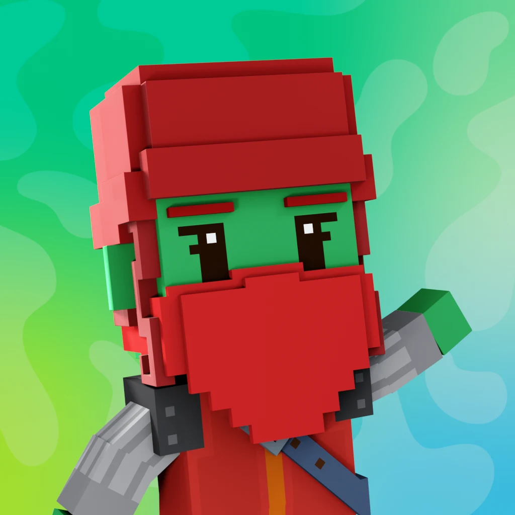 Pirate #1461 voxel render