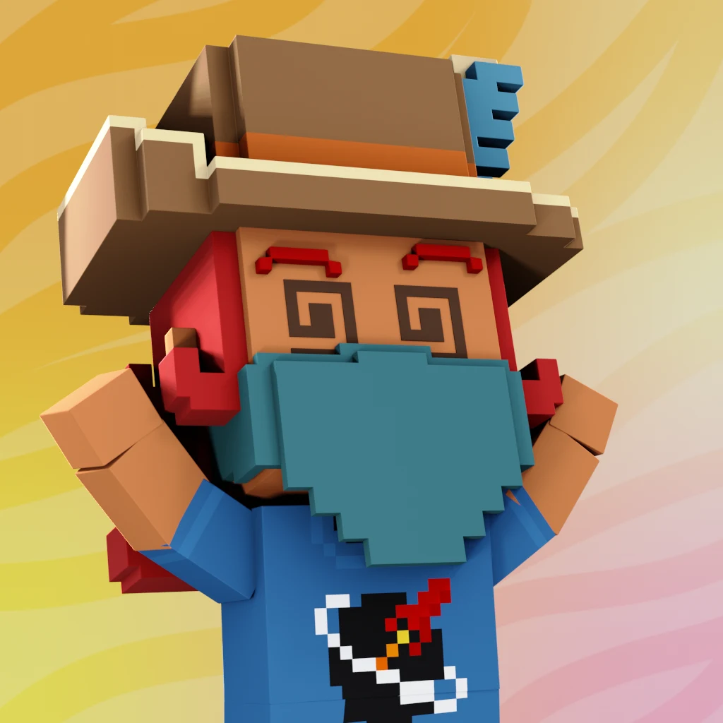 Pirate #1462 voxel render