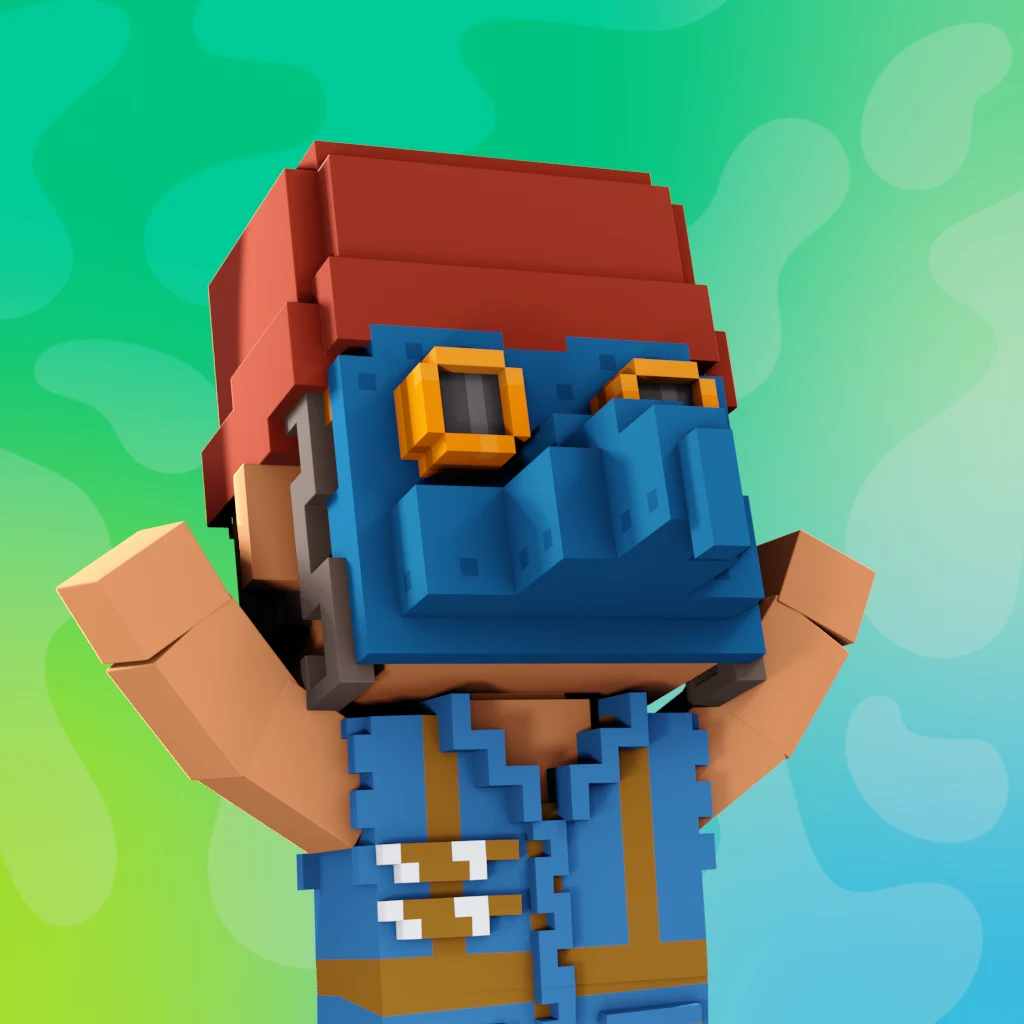 Pirate #1465 voxel render