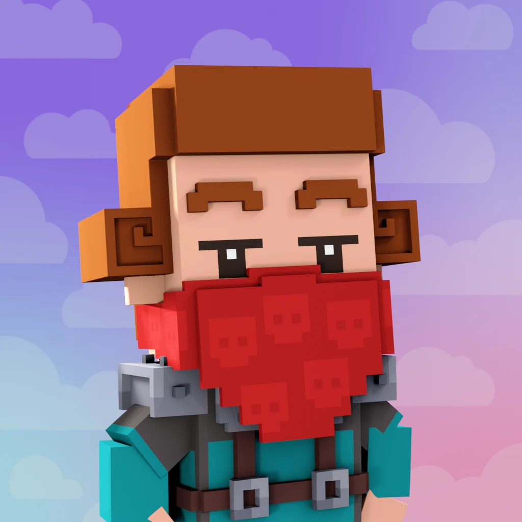Pirate #1466 voxel render