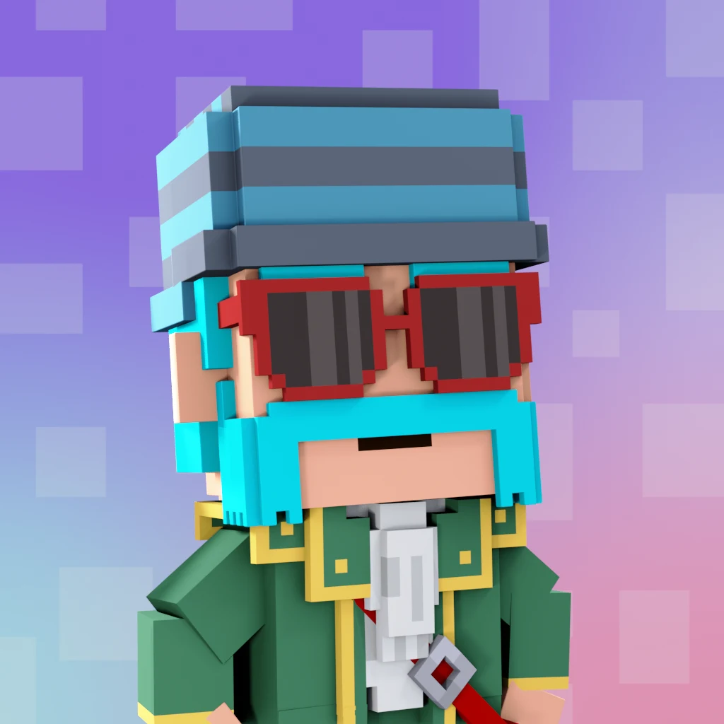 Pirate #1467 voxel render
