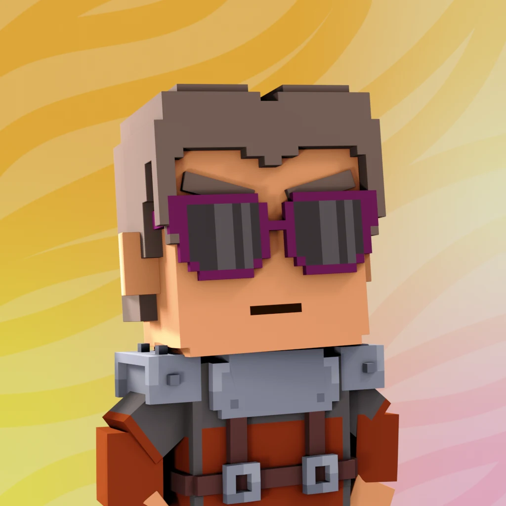 Pirate #1471 voxel render