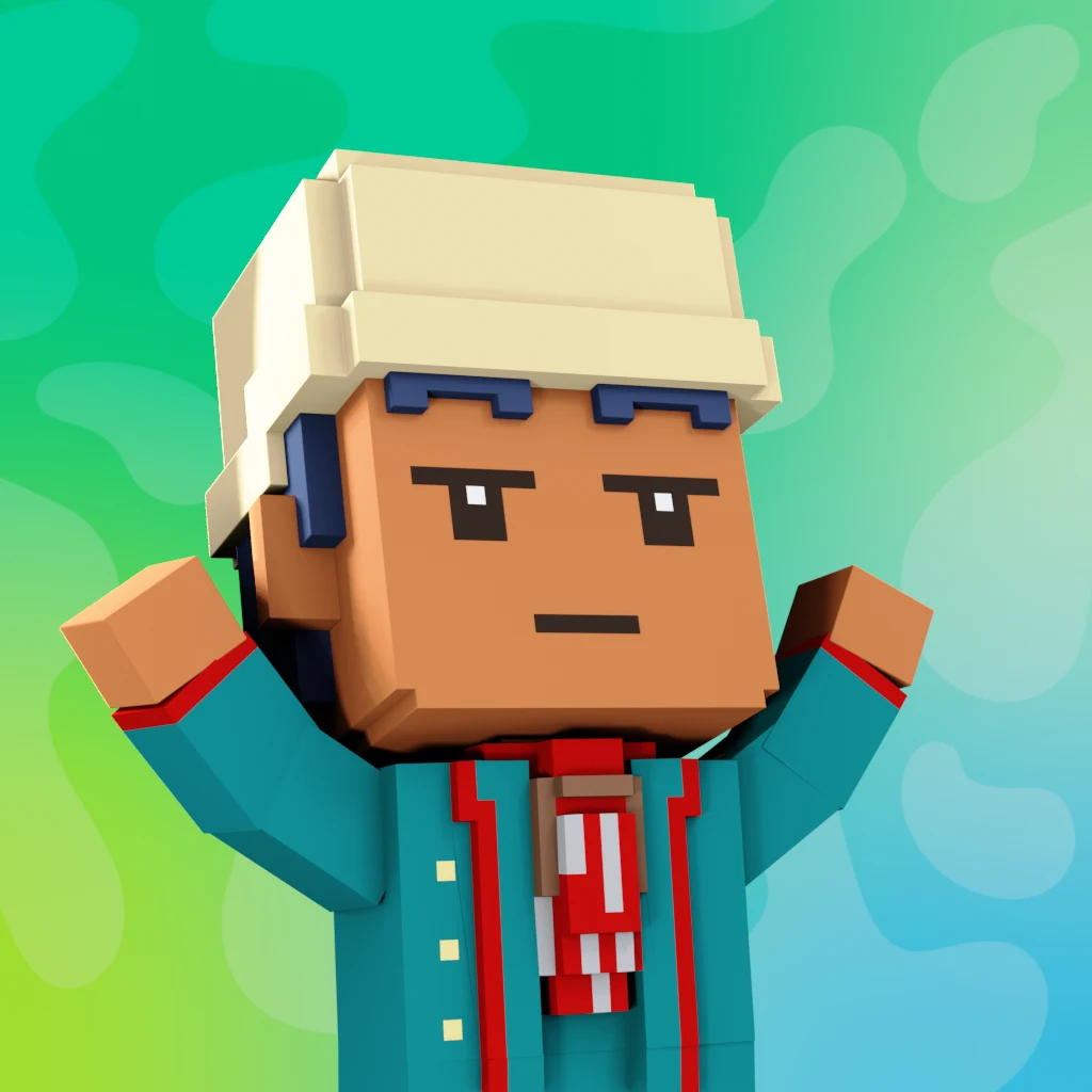 Pirate #1472 voxel render