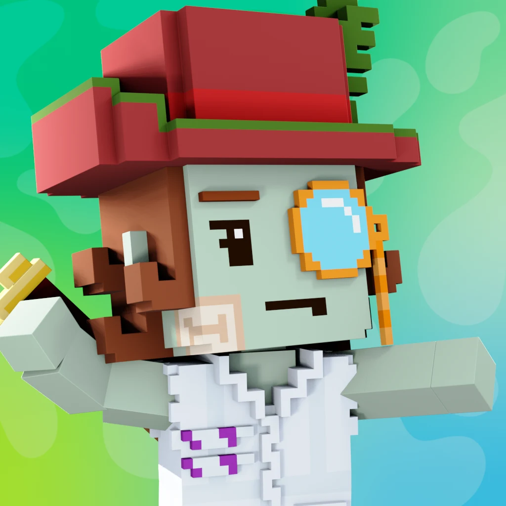 Pirate #1477 voxel render