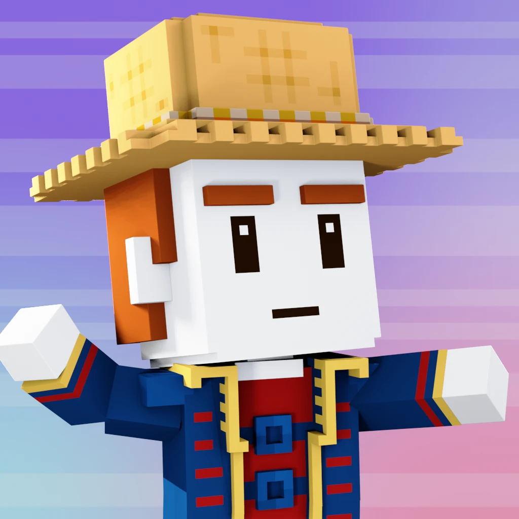 Pirate #1479 voxel render
