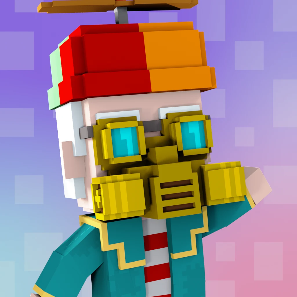 Pirate #1480 voxel render