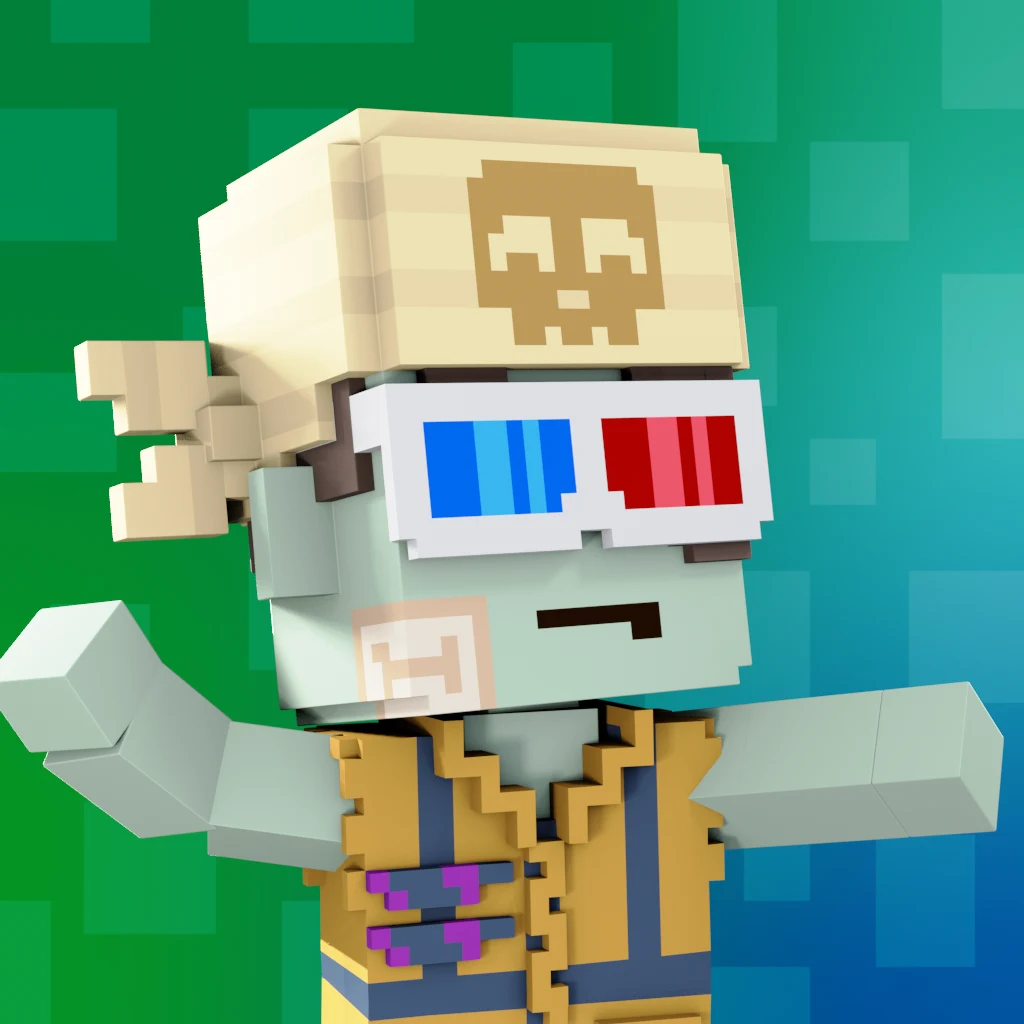 Pirate #1483 voxel render