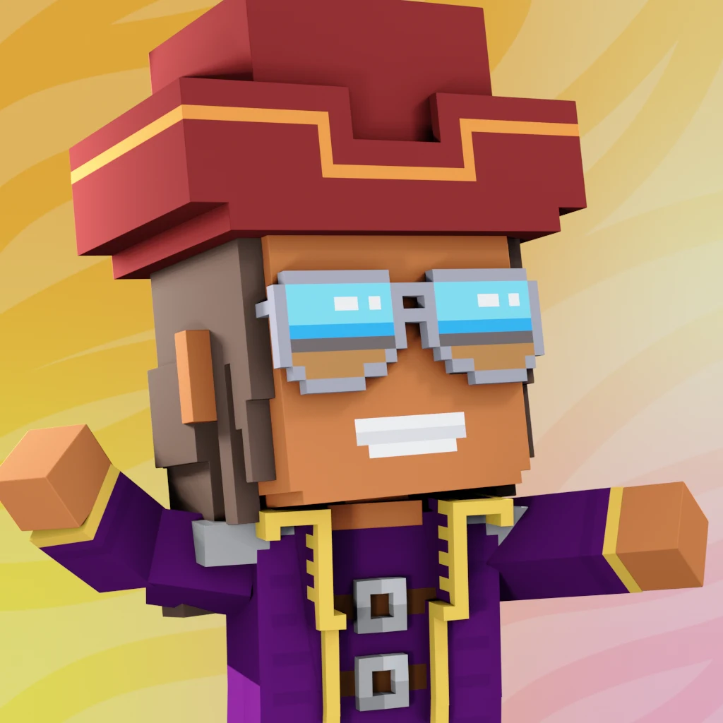 Pirate #1484 voxel render