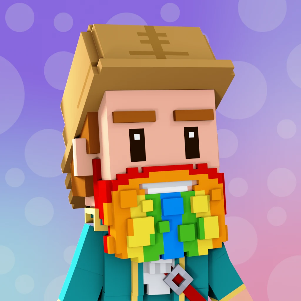 Pirate #1485 voxel render