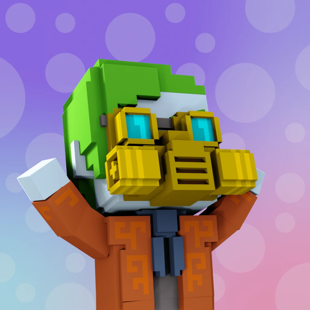 Pirate #1486 voxel render