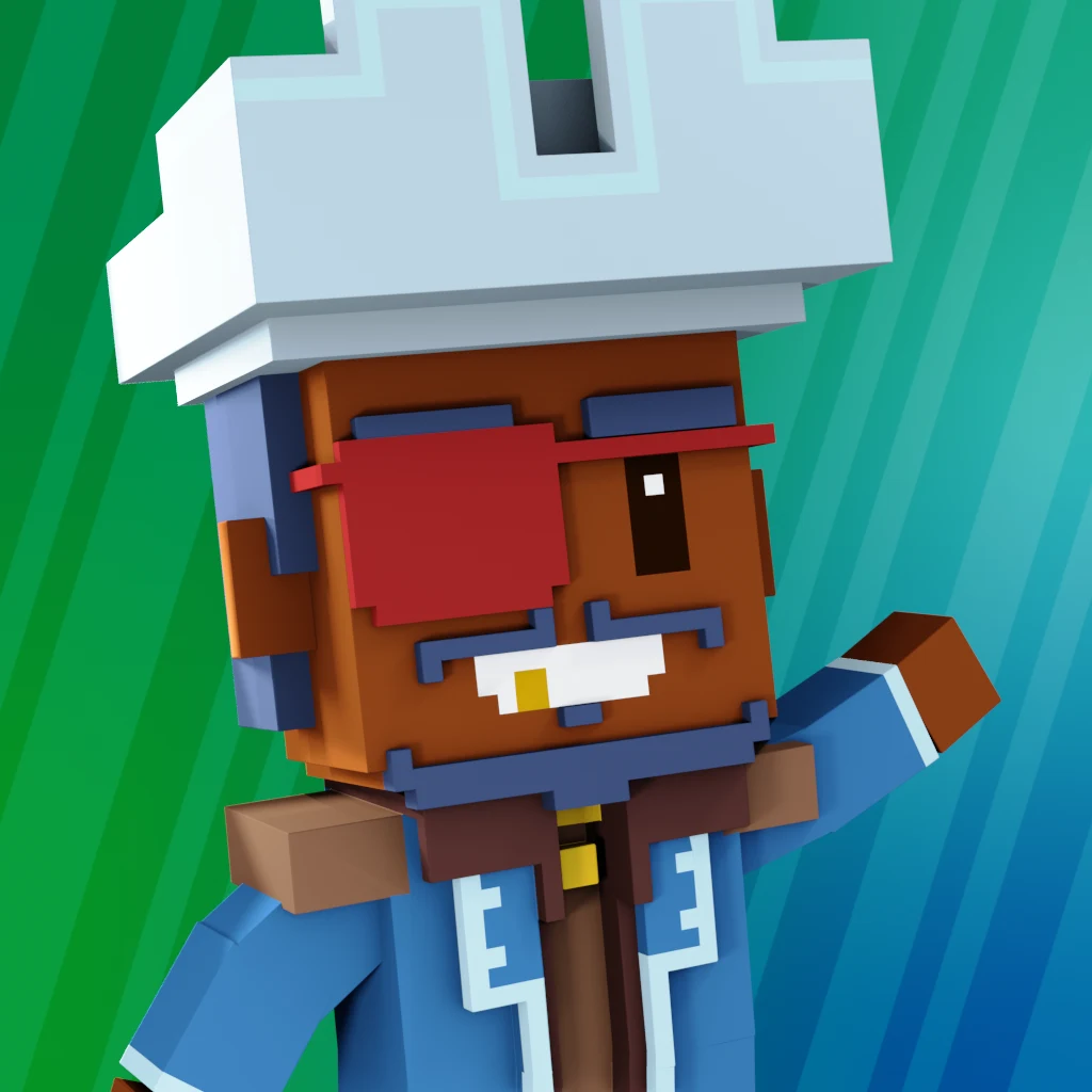 Pirate #1490 voxel render