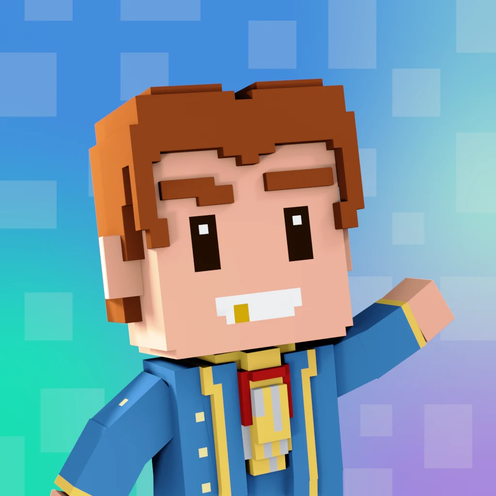 Pirate #1491 voxel render