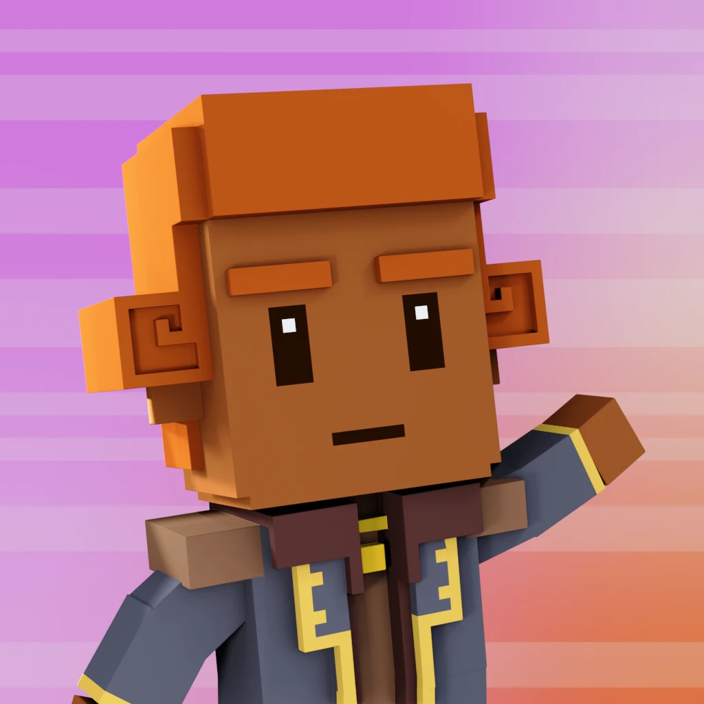 Pirate #1492 voxel render