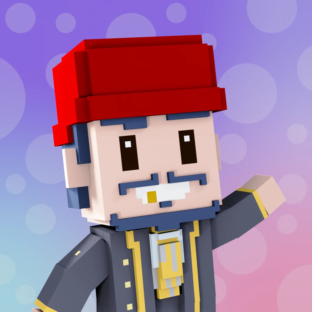 Pirate #1494 voxel render