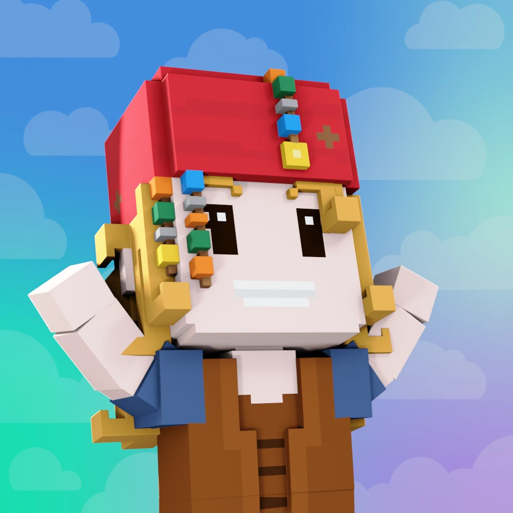 Pirate #1495 voxel render