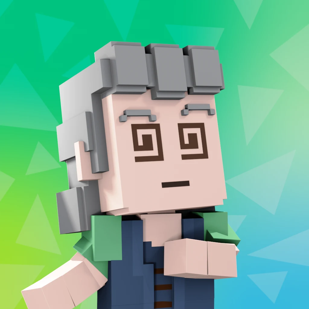 Pirate #1497 voxel render