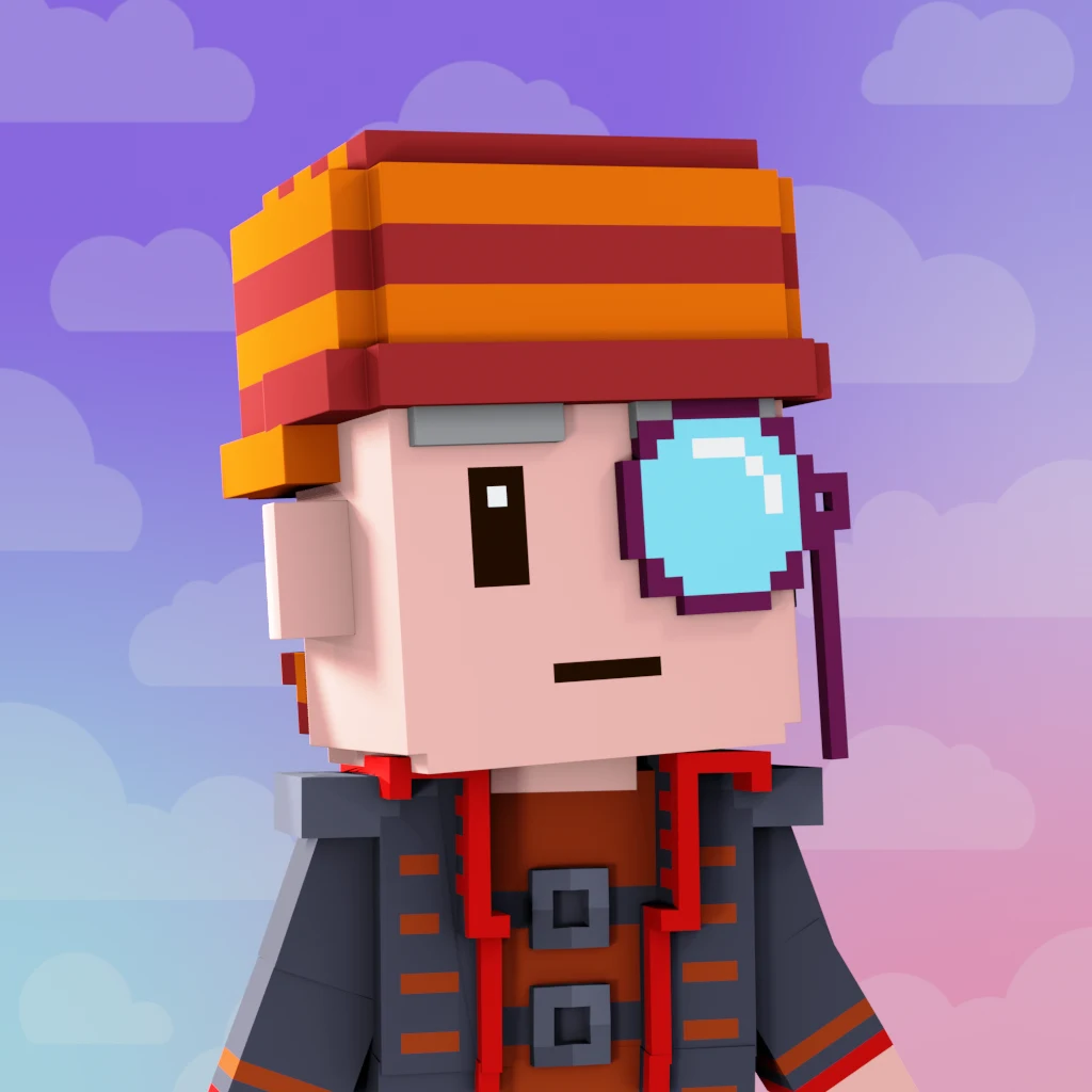 Pirate #1499 voxel render