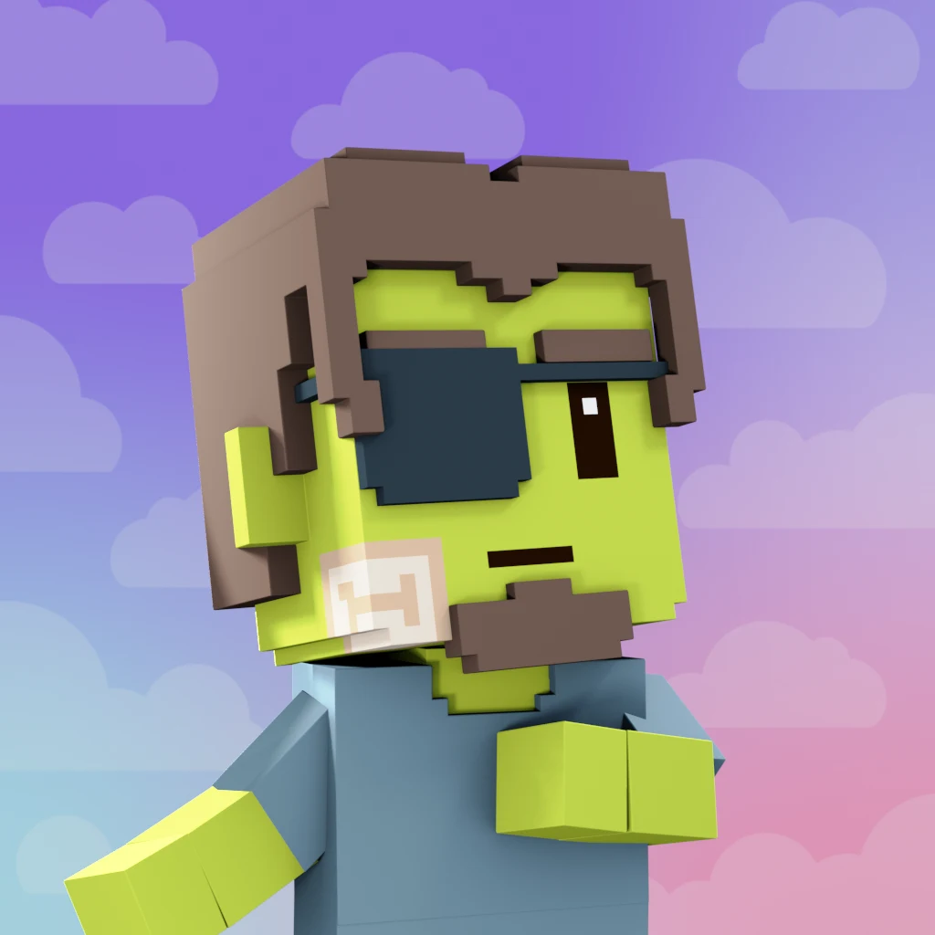 Pirate #150 voxel render