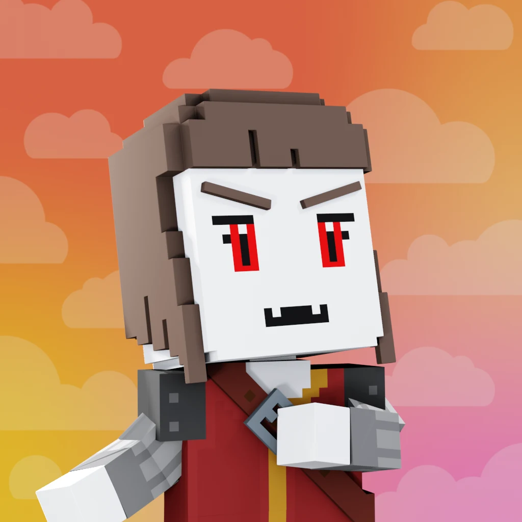 Pirate #1500 voxel render
