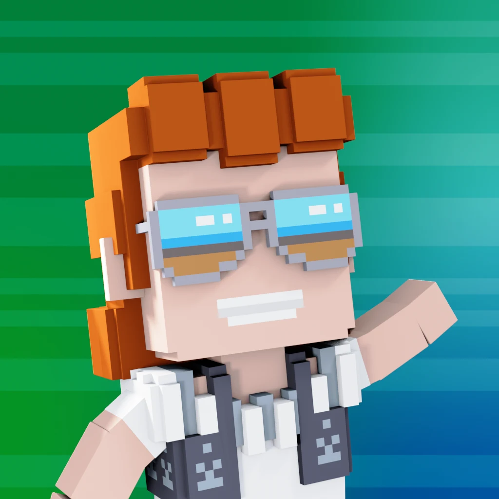 Pirate #1504 voxel render