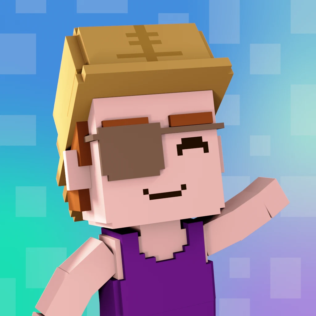 Pirate #1507 voxel render