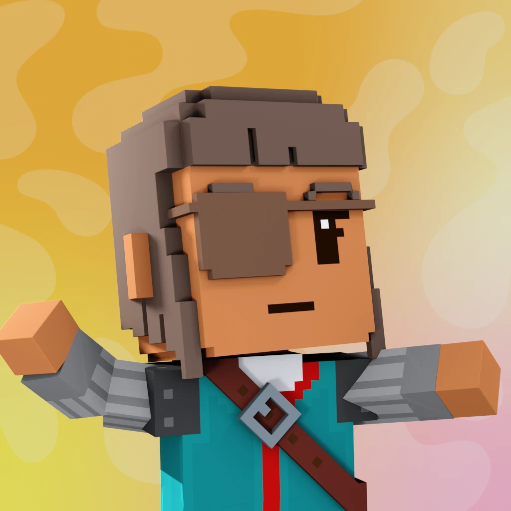 Pirate #1508 voxel render