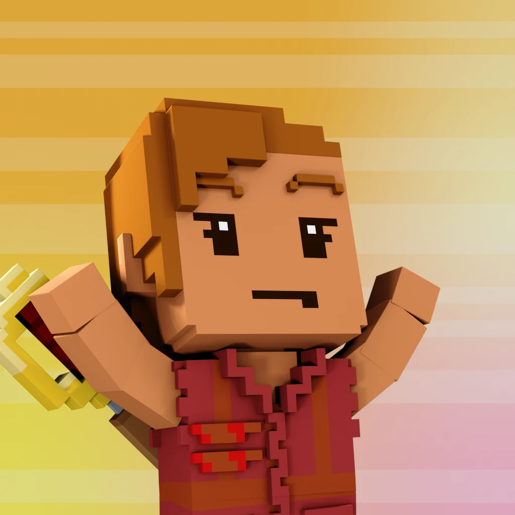 Pirate #1509 voxel render