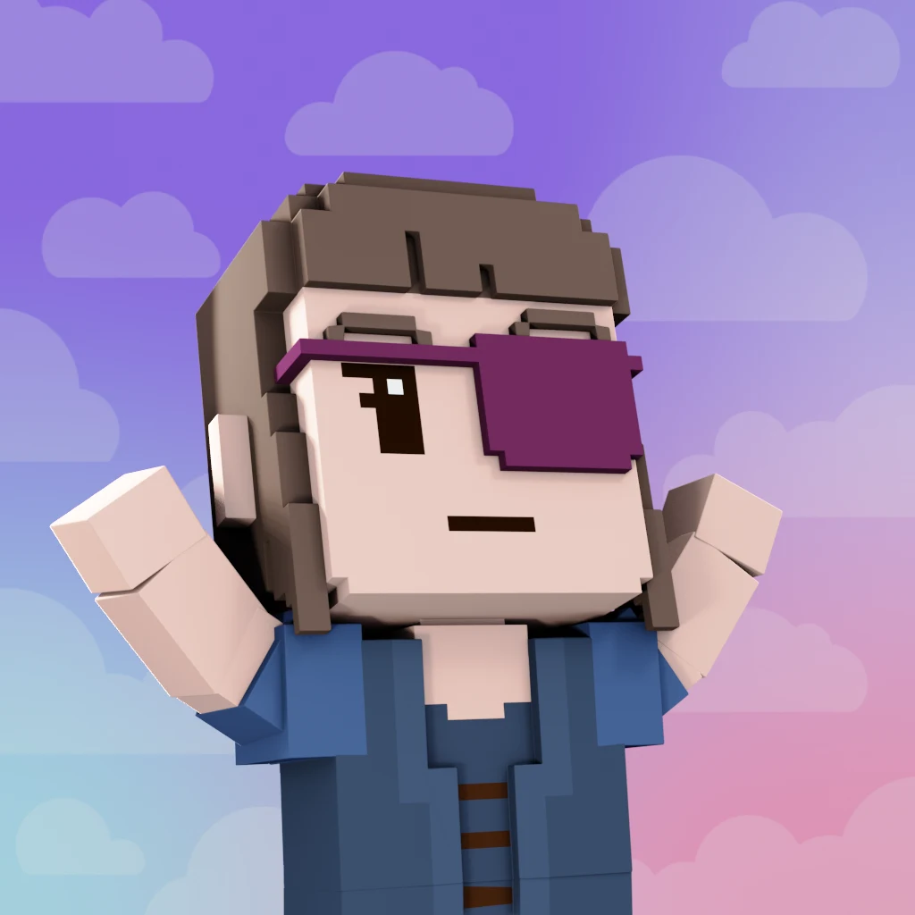 Pirate #1511 voxel render