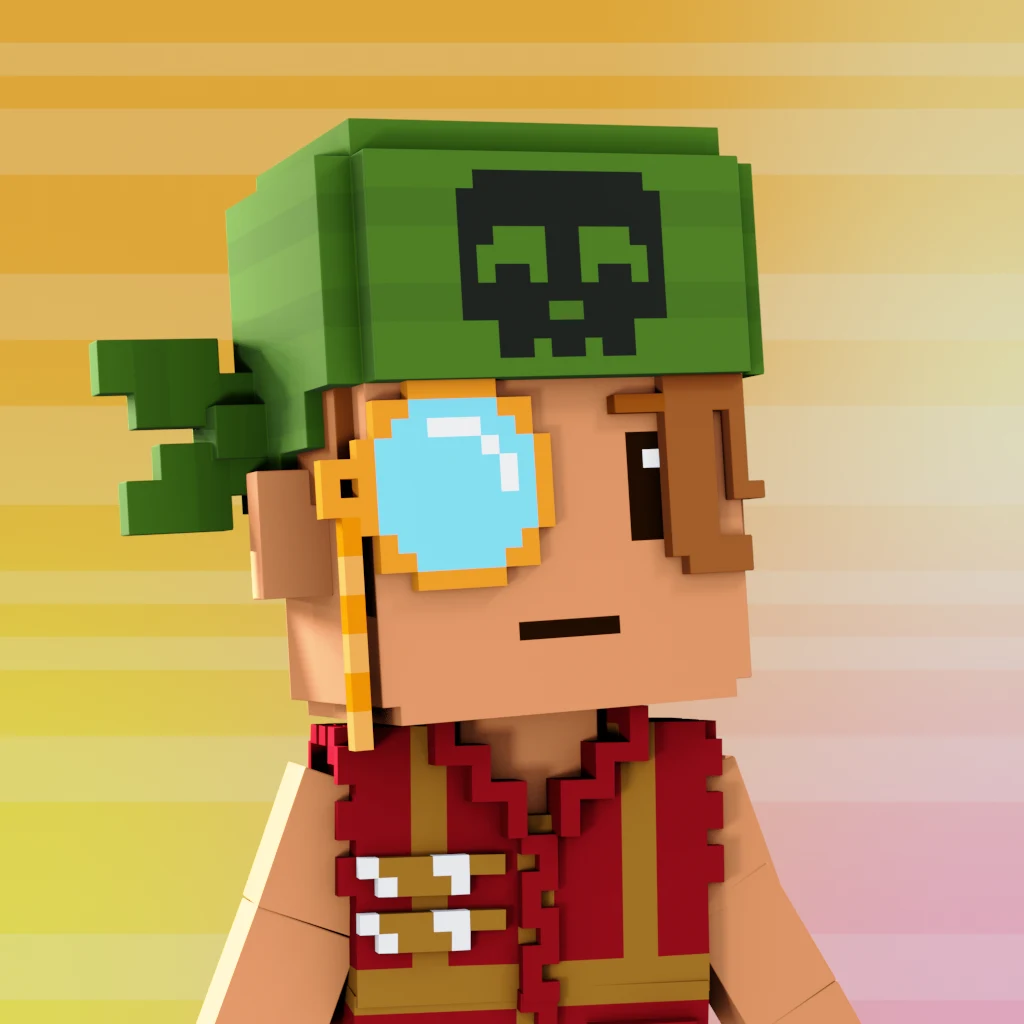 Pirate #1513 voxel render