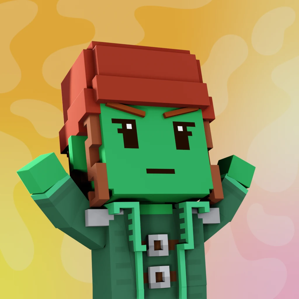 Pirate #1514 voxel render