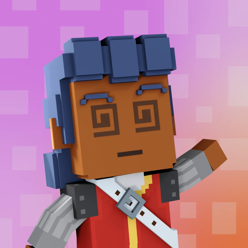 Pirate #1516 voxel render