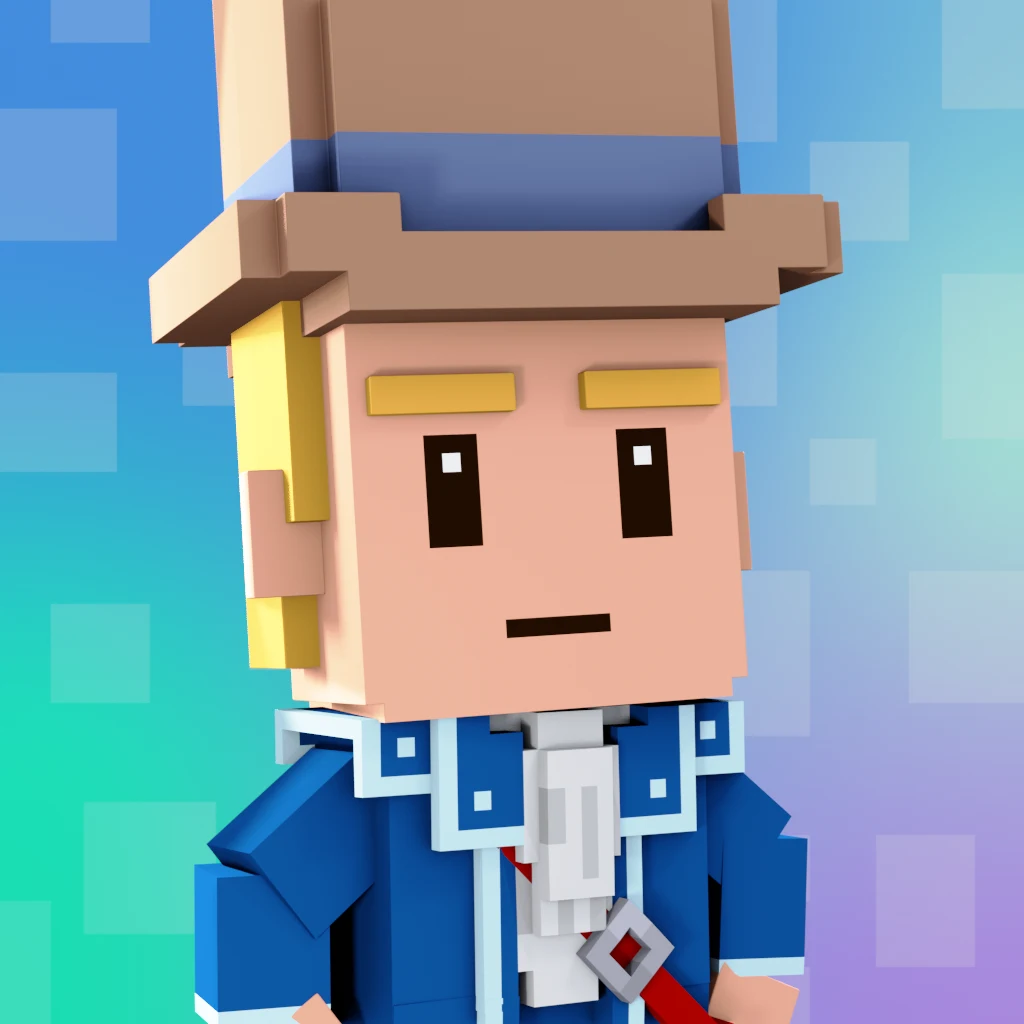 Pirate #1519 voxel render