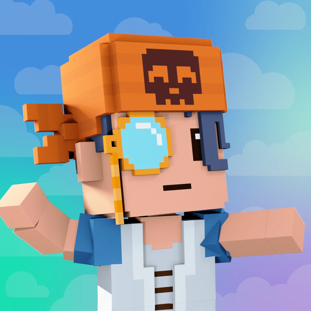 Pirate #1520 voxel render
