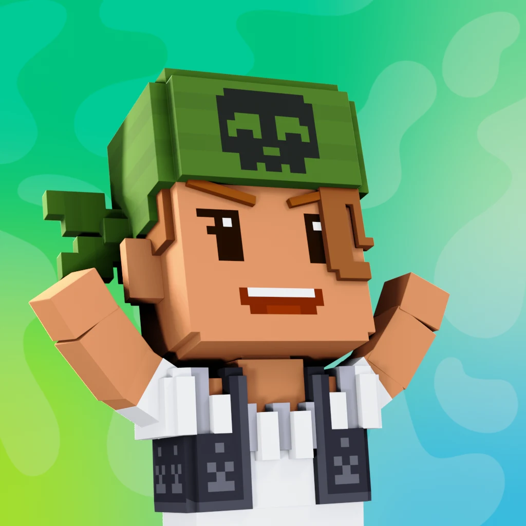 Pirate #1521 voxel render