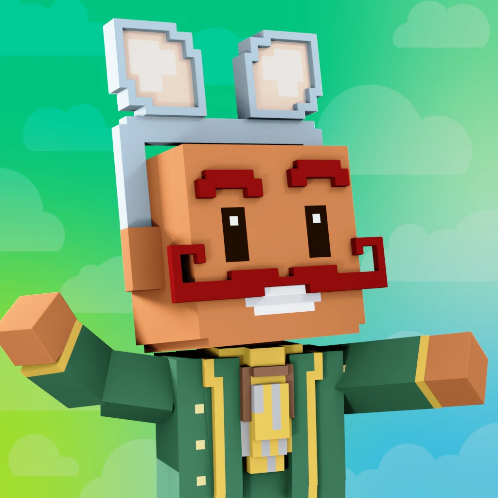 Pirate #1522 voxel render
