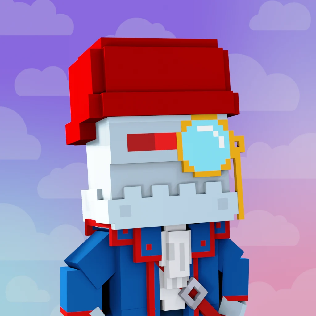 Pirate #1523 voxel render