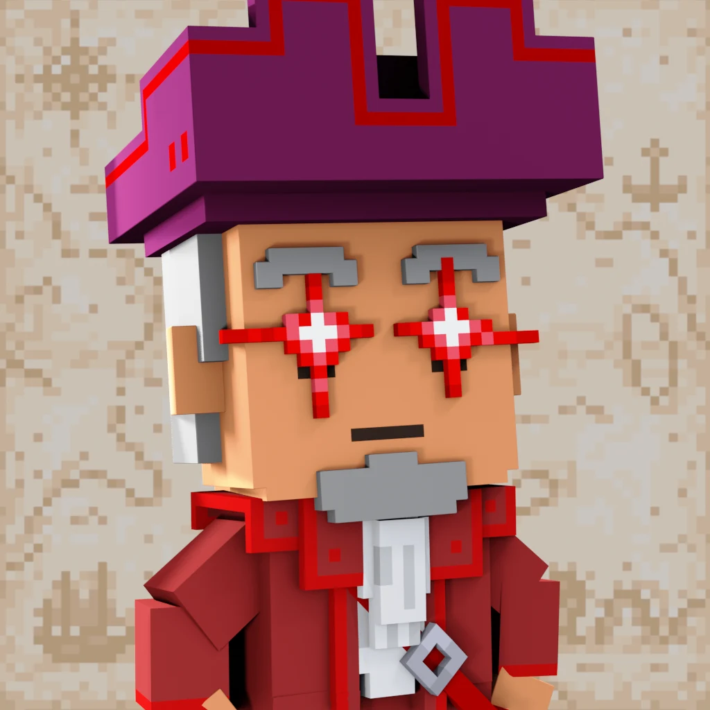 Pirate #153 voxel render