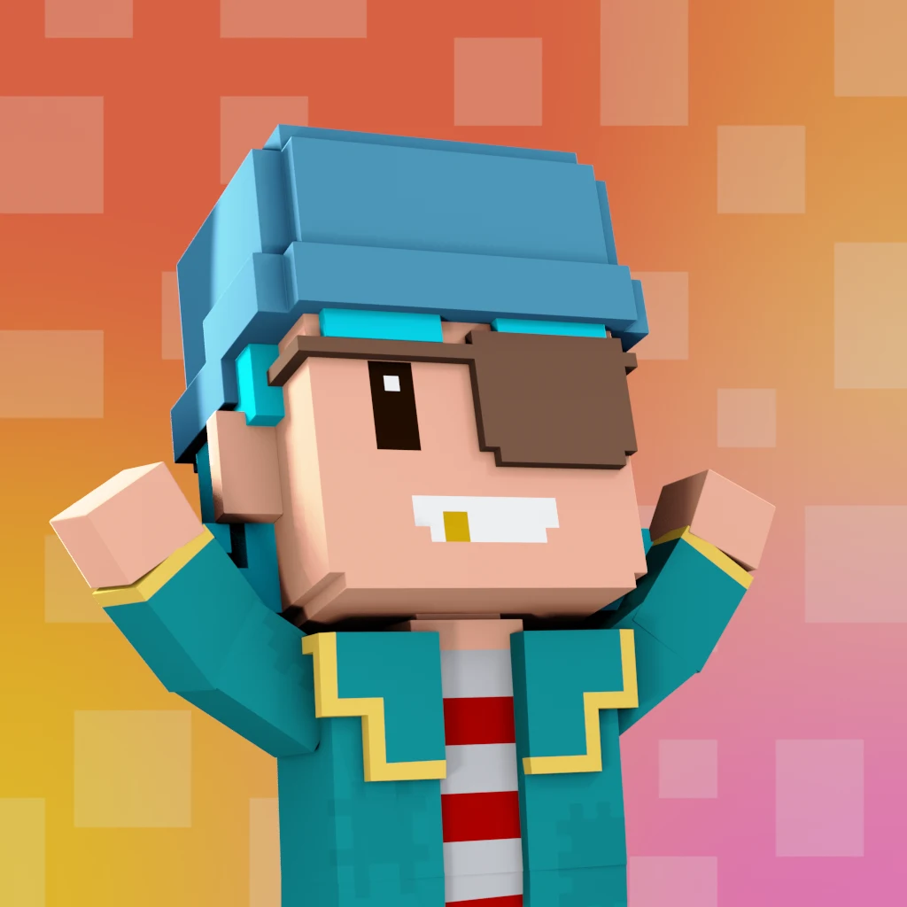 Pirate #1532 voxel render