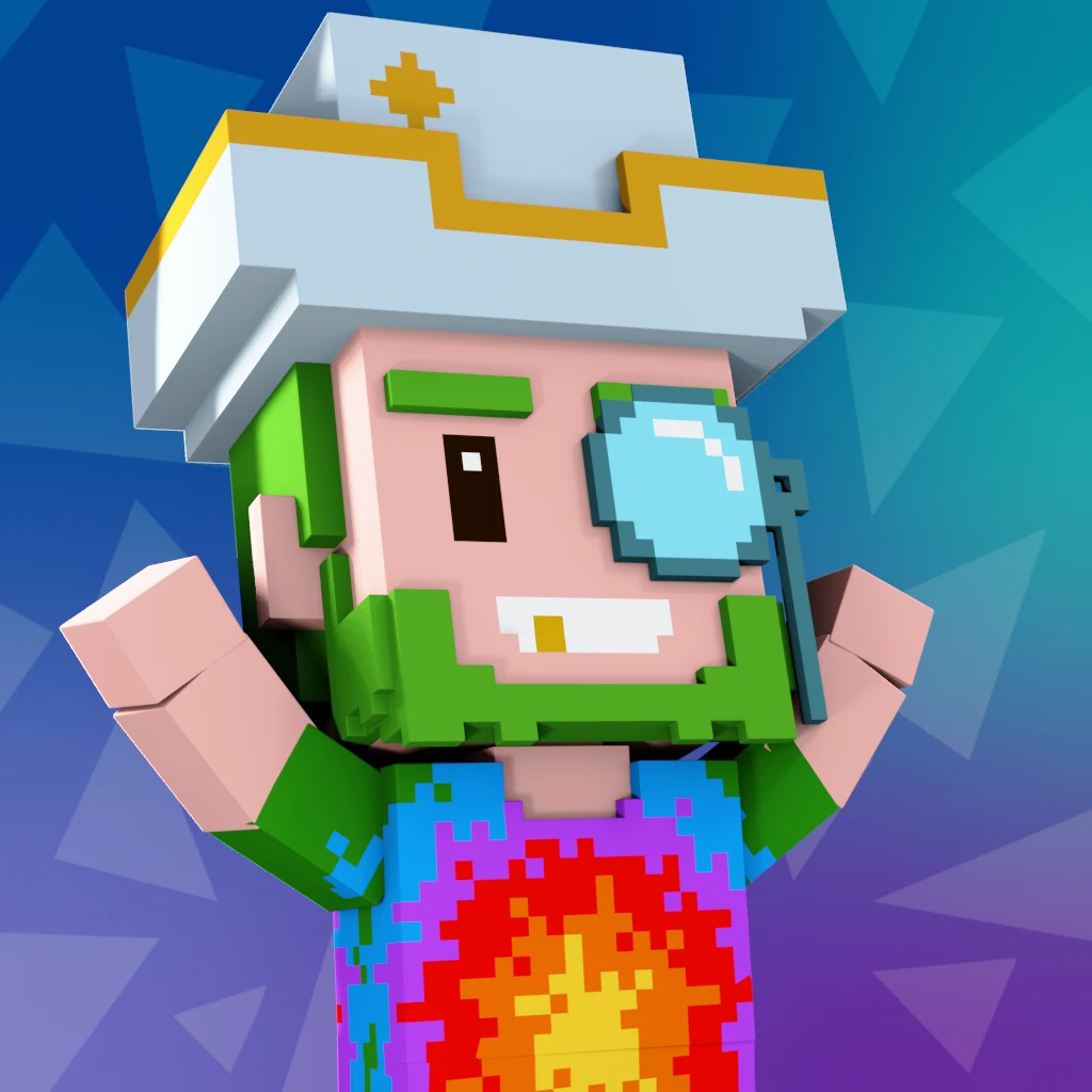 Pirate #1536 voxel render