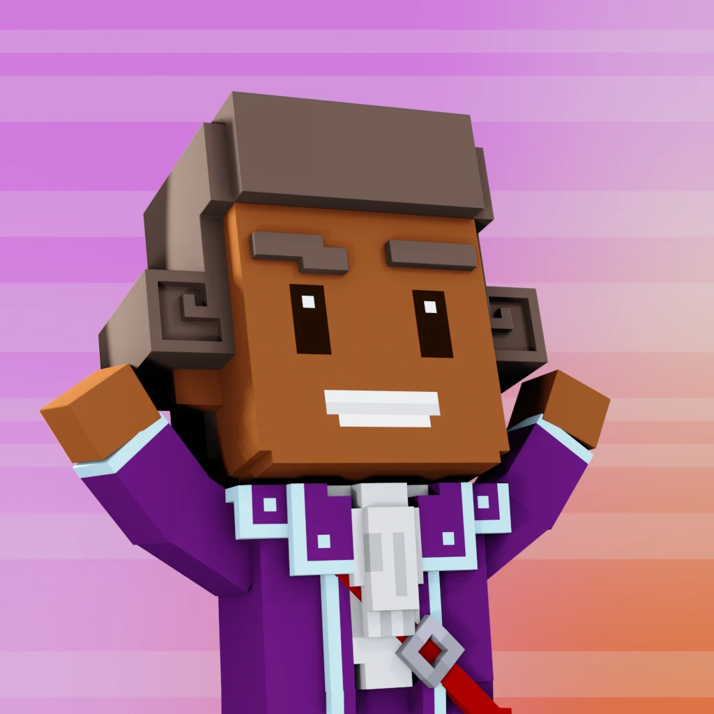 Pirate #1540 voxel render