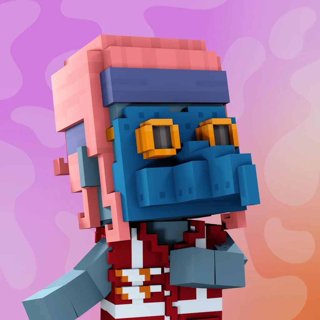 Pirate #1543 voxel render