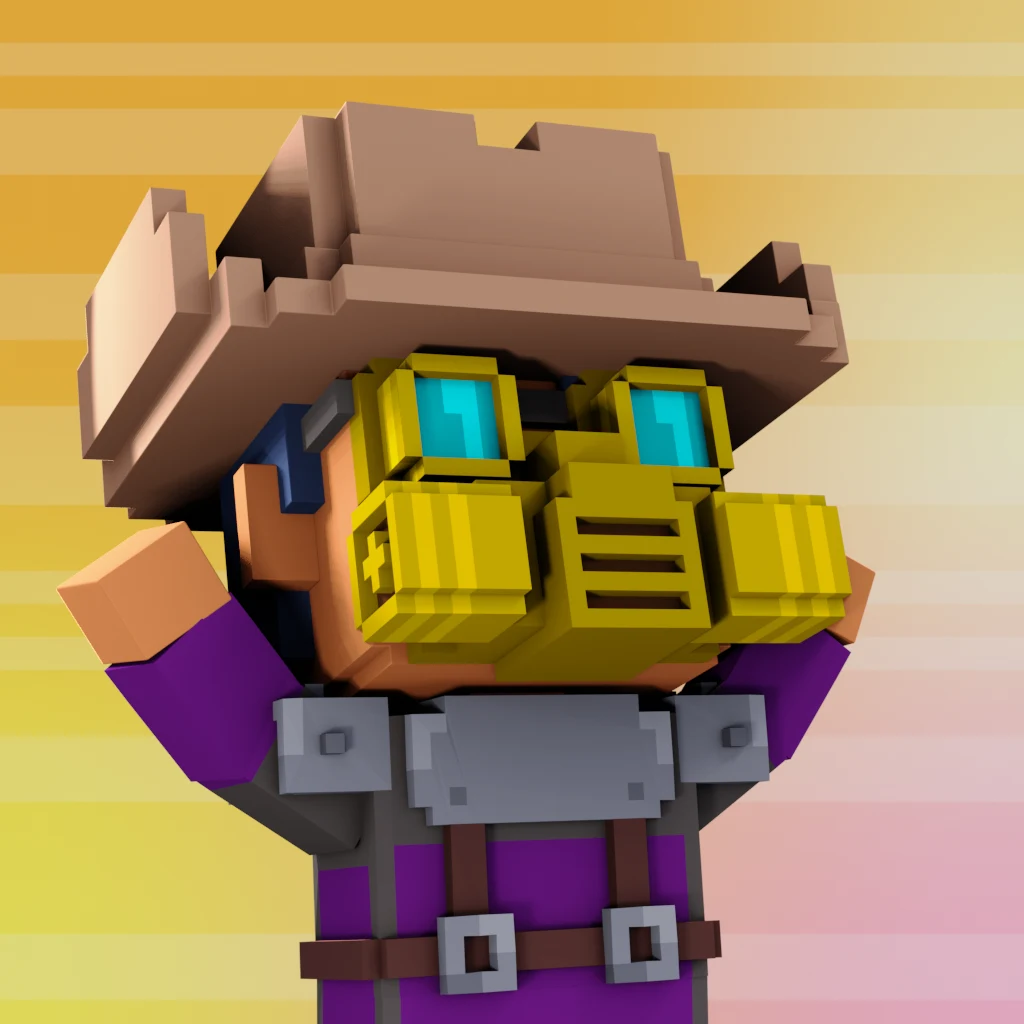 Pirate #1545 voxel render