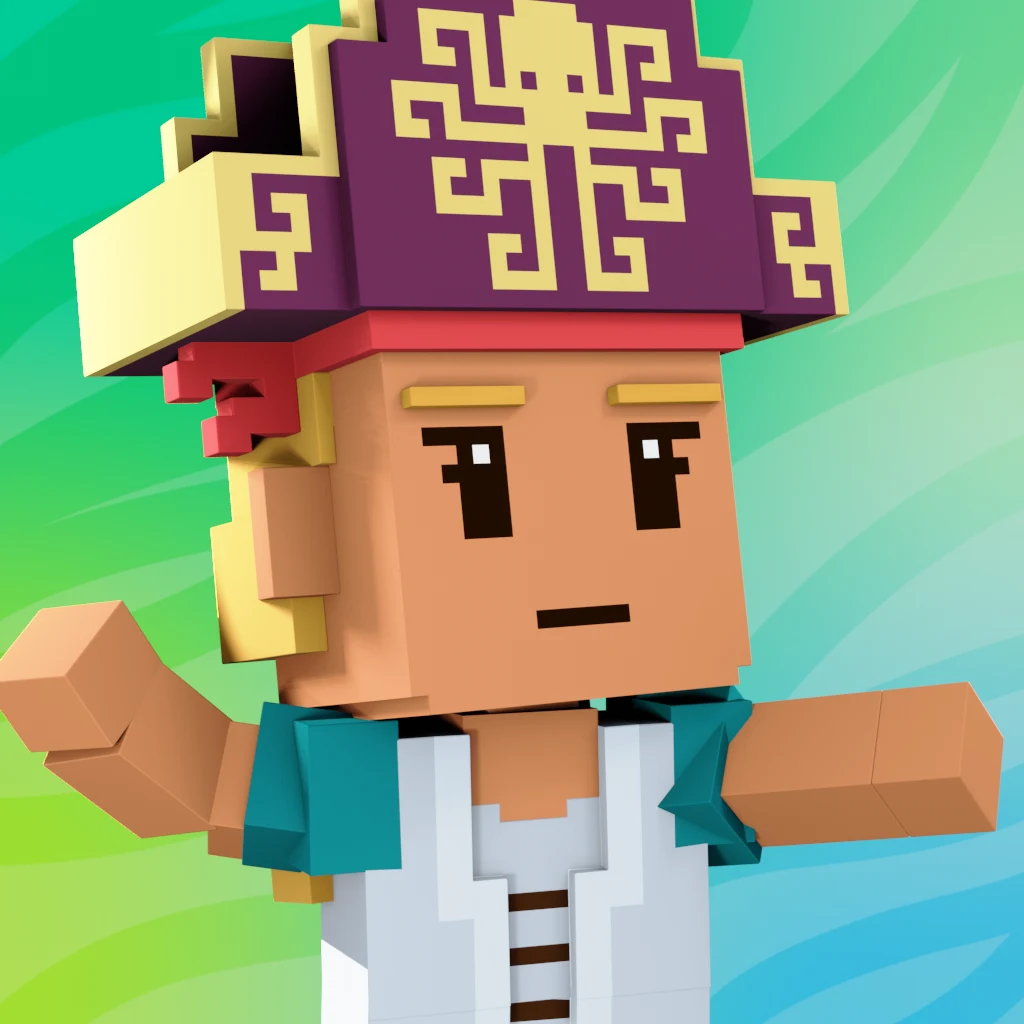 Pirate #1553 voxel render
