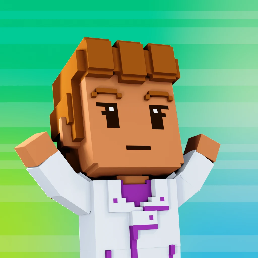 Pirate #1560 voxel render