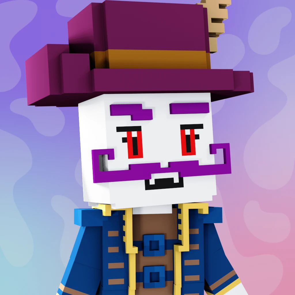 Pirate #1562 voxel render