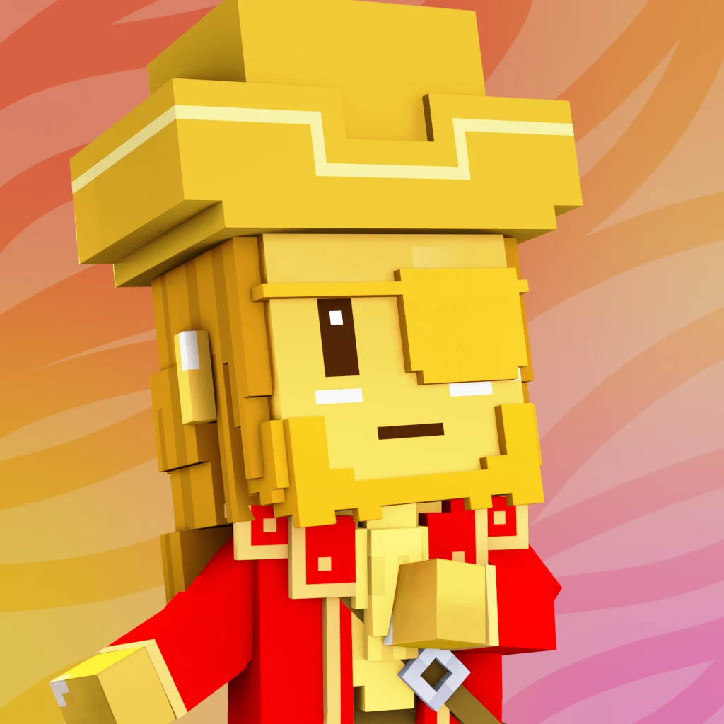 Pirate #1565 voxel render