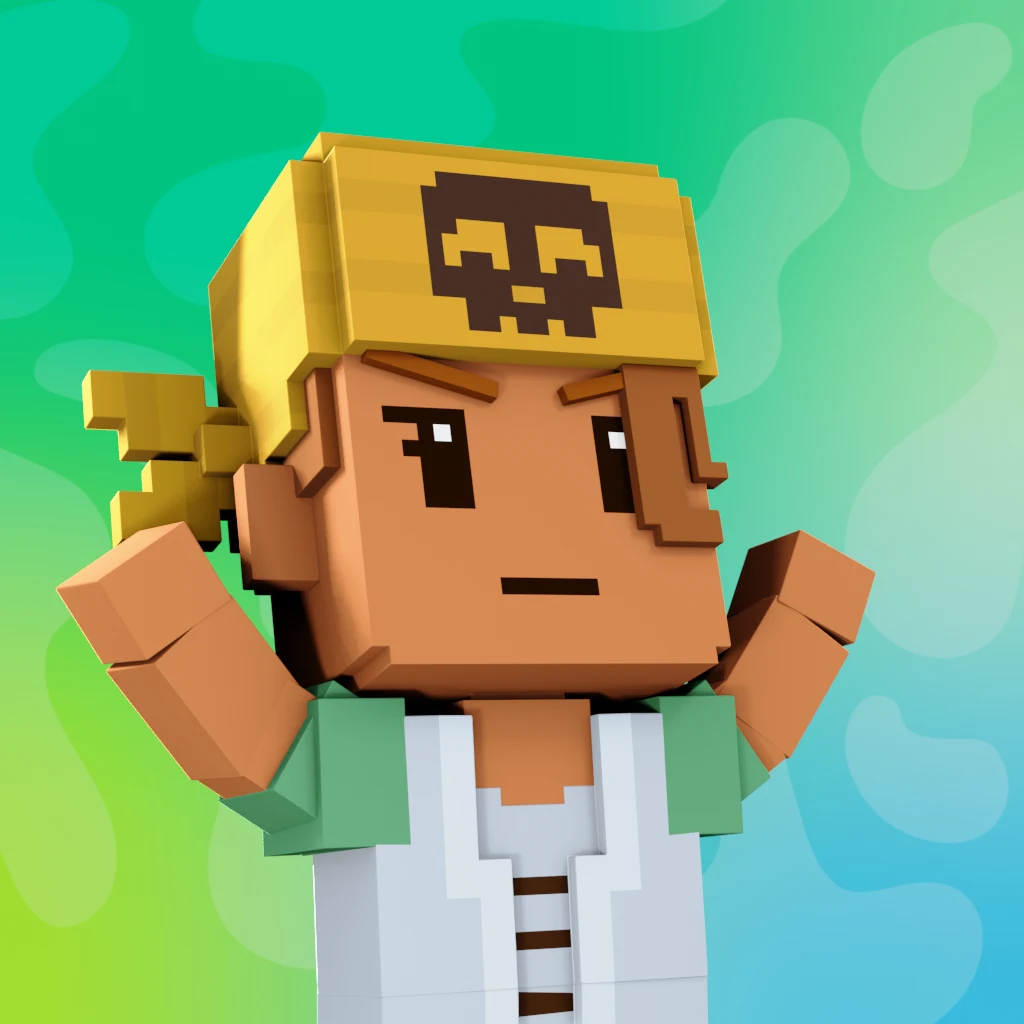 Pirate #1566 voxel render