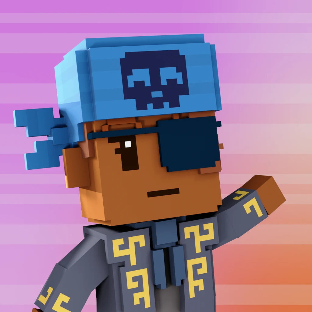 Pirate #1568 voxel render