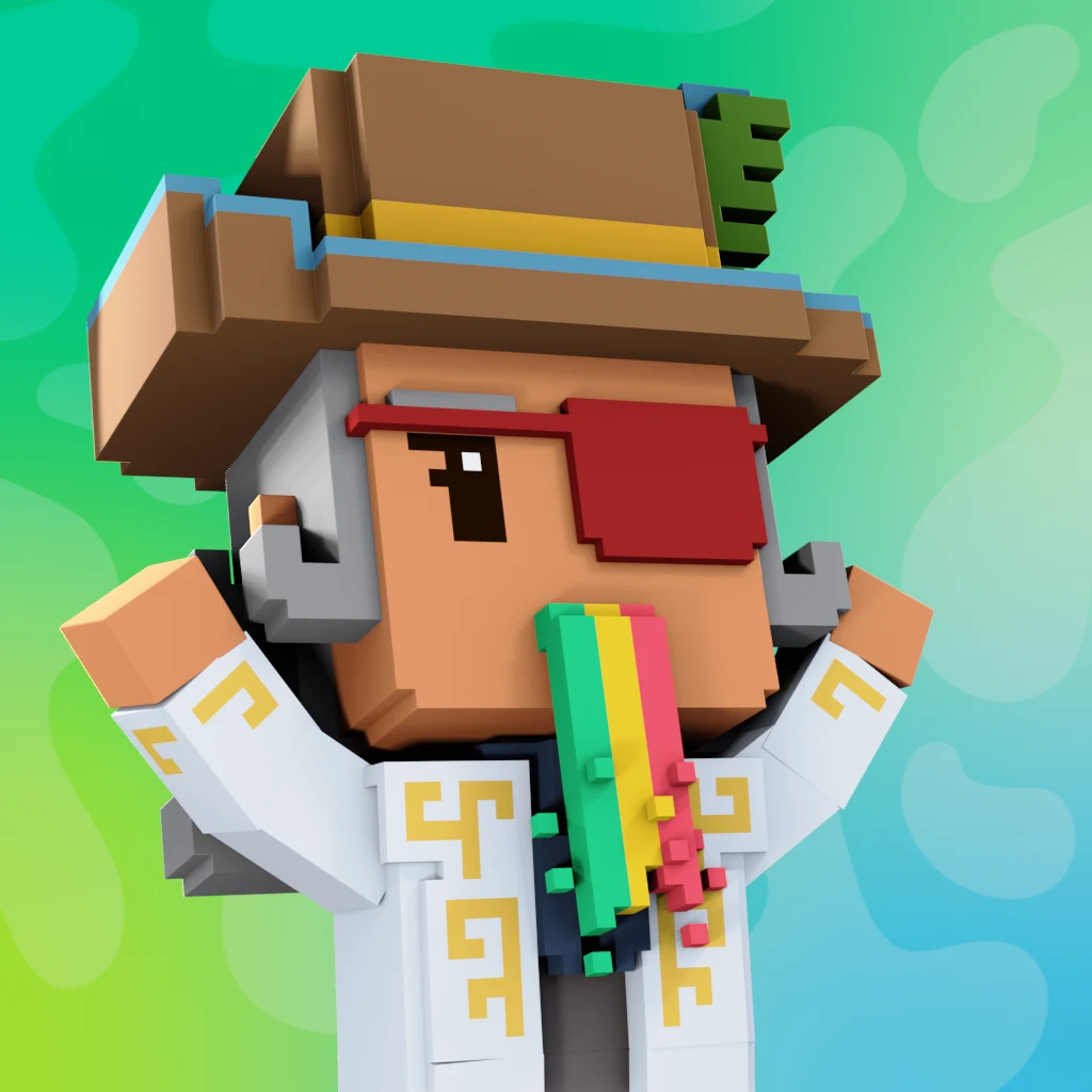 Pirate #1575 voxel render