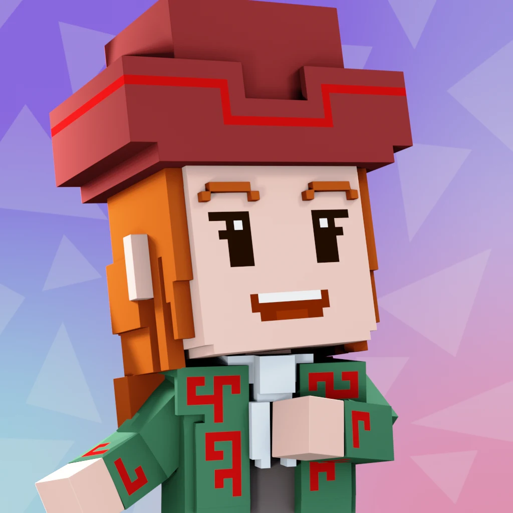 Pirate #1576 voxel render